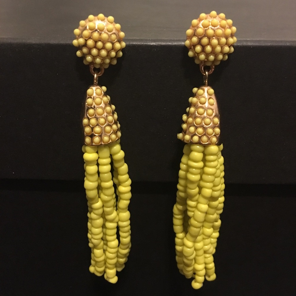 • Yellow Earrings •